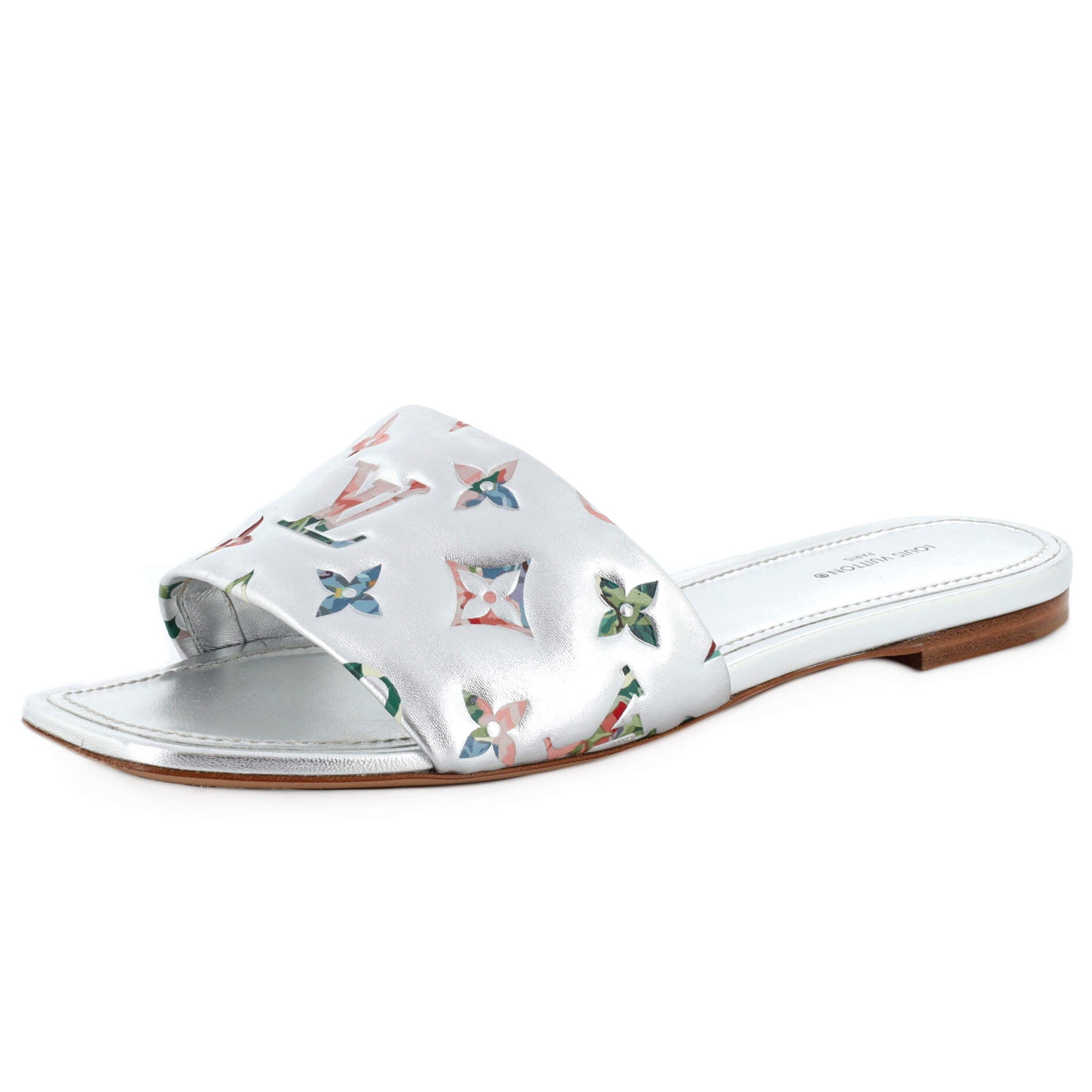 Women's Revival Mule Sandals Monogram Embossed Leather
