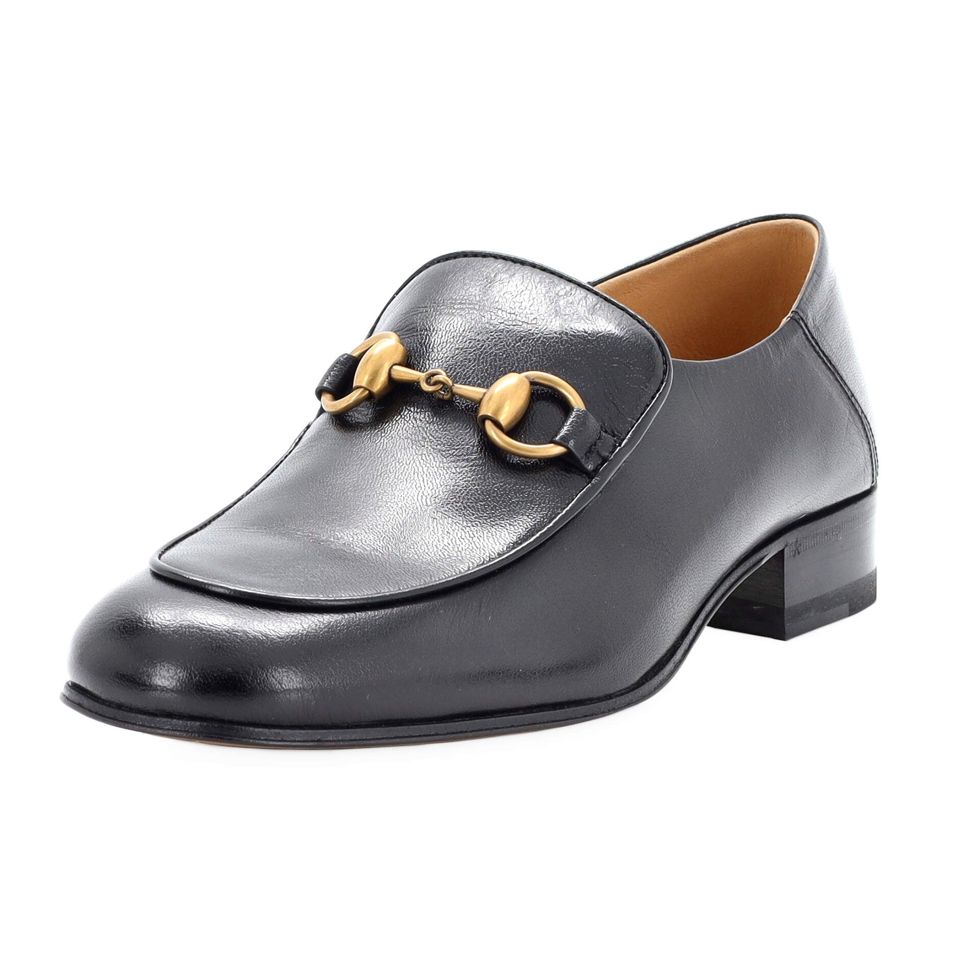 Women's Horsebit Mid-Heel Loafers Leather