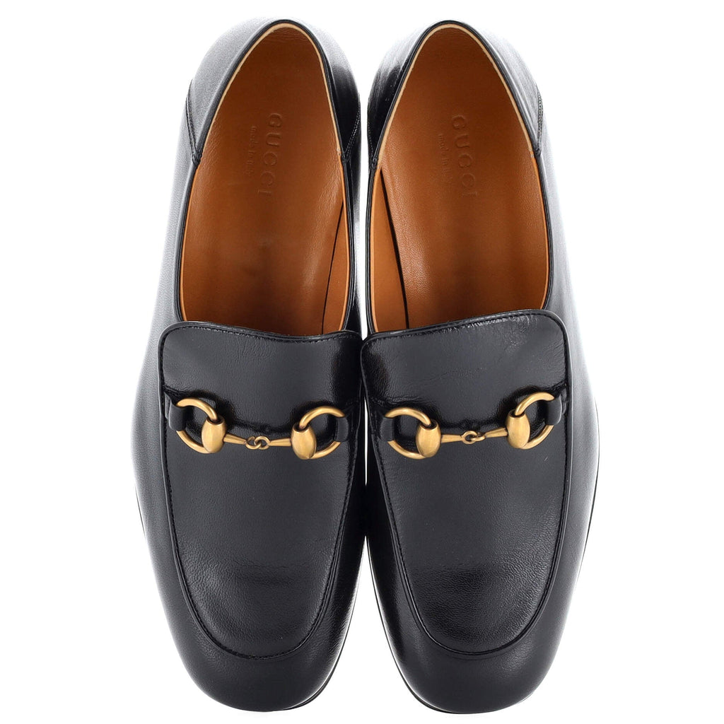 Women's Horsebit Mid-Heel Loafers Leather