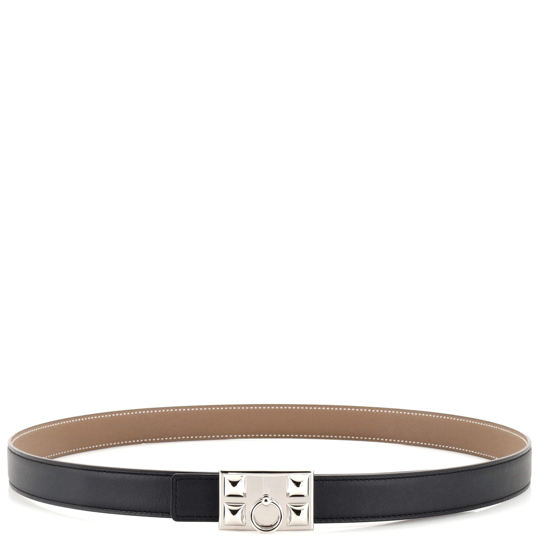 Collier de Chien Buckle Reversible Belt Leather Medium 95