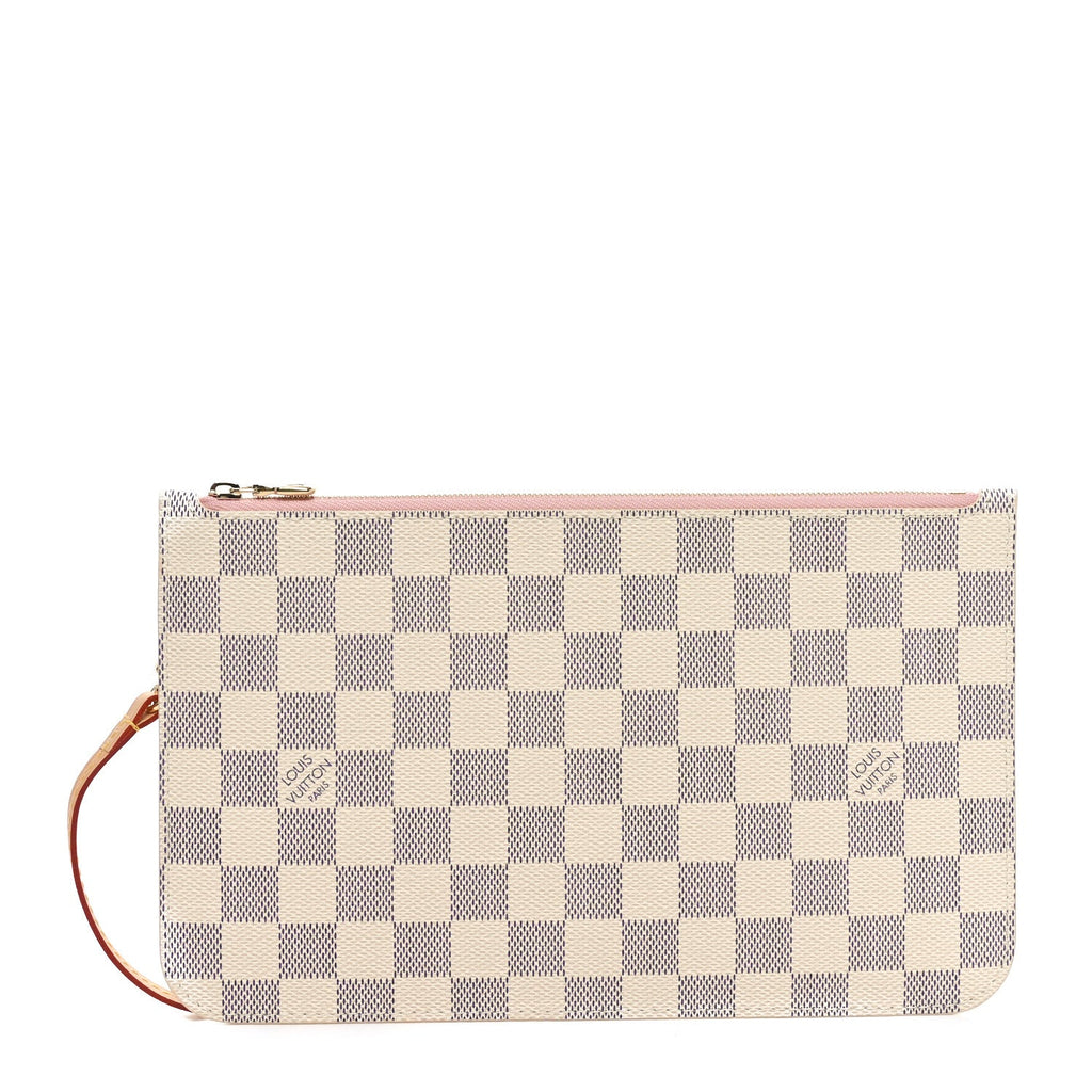 Damier Azur Neverfull MM GM Pochette Rose Ballerine