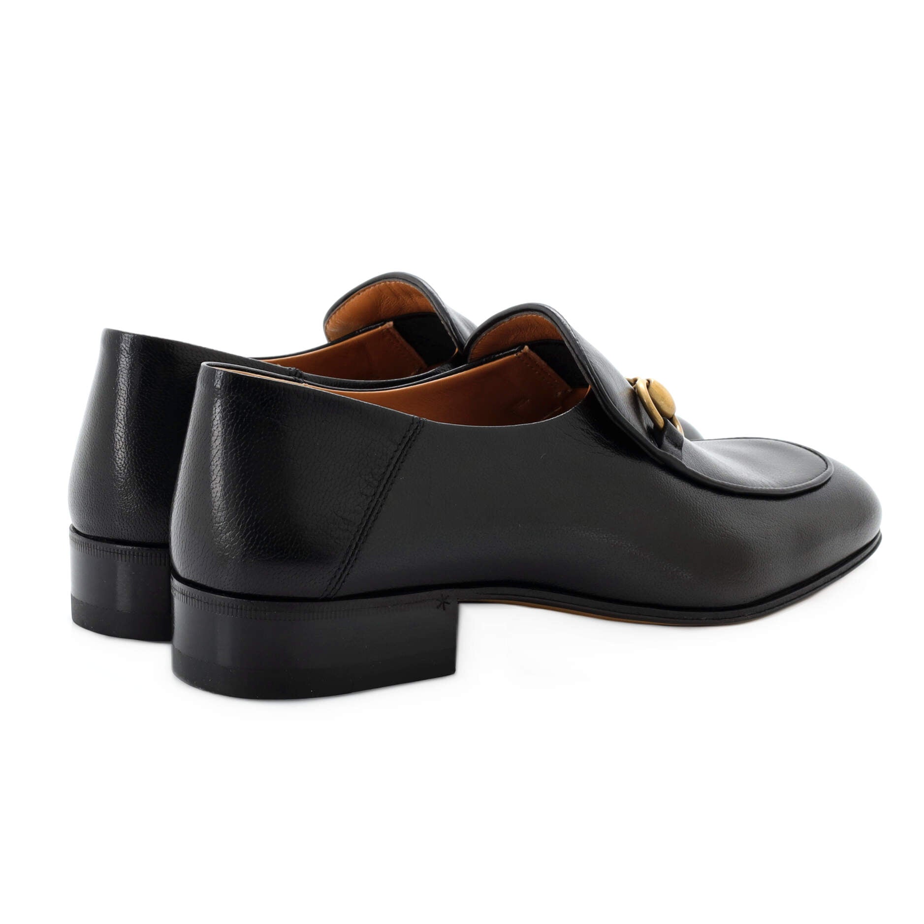Women's Horsebit Mid-Heel Loafers Leather