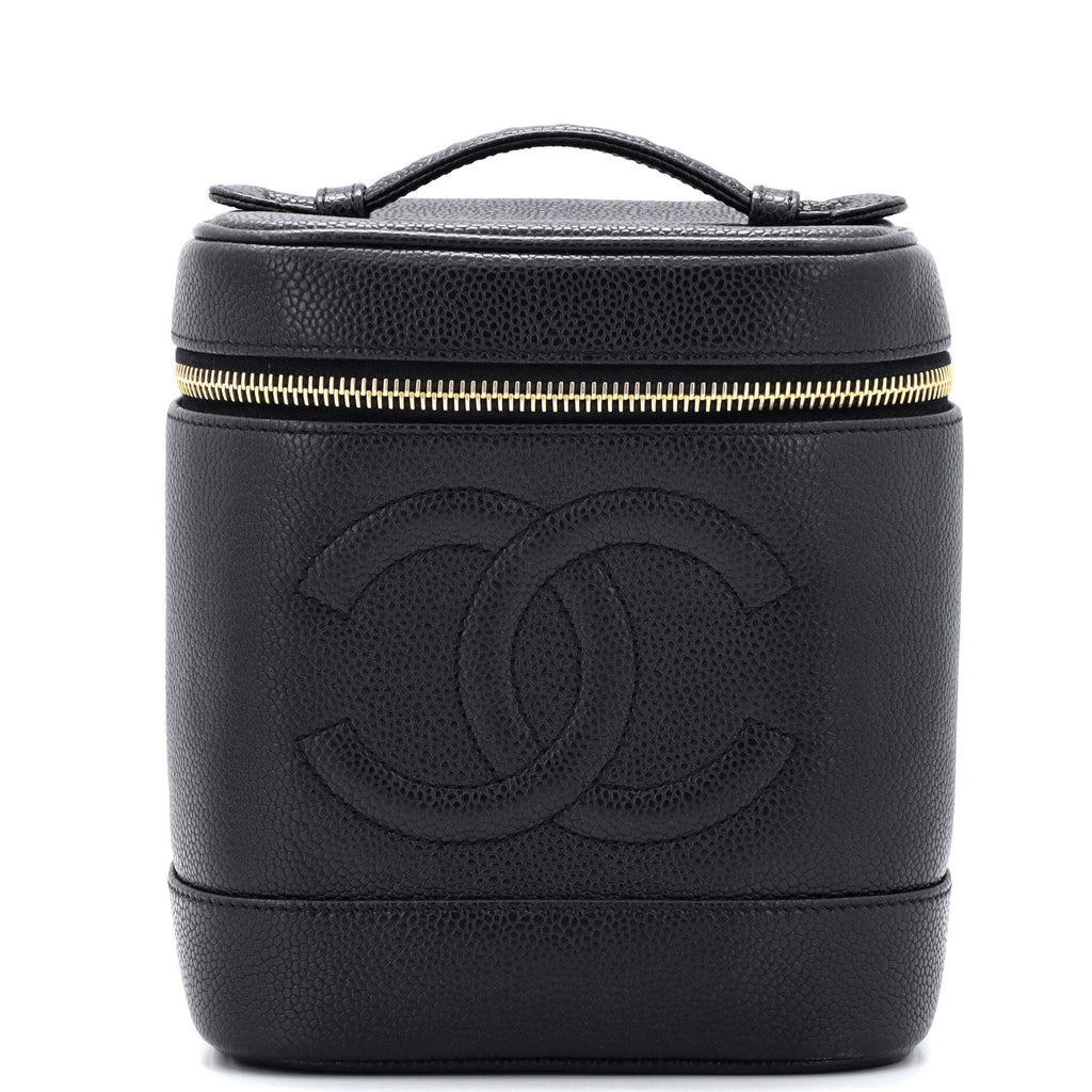Vintage Timeless Cosmetic Case Caviar Tall