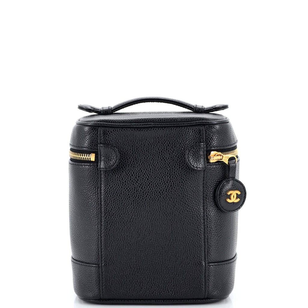Vintage Timeless Cosmetic Case Caviar Tall