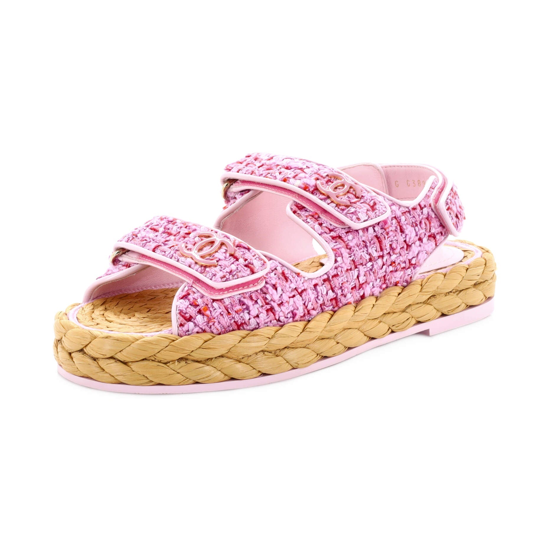 Women's Velcro Espadrille Dad Sandals Tweed