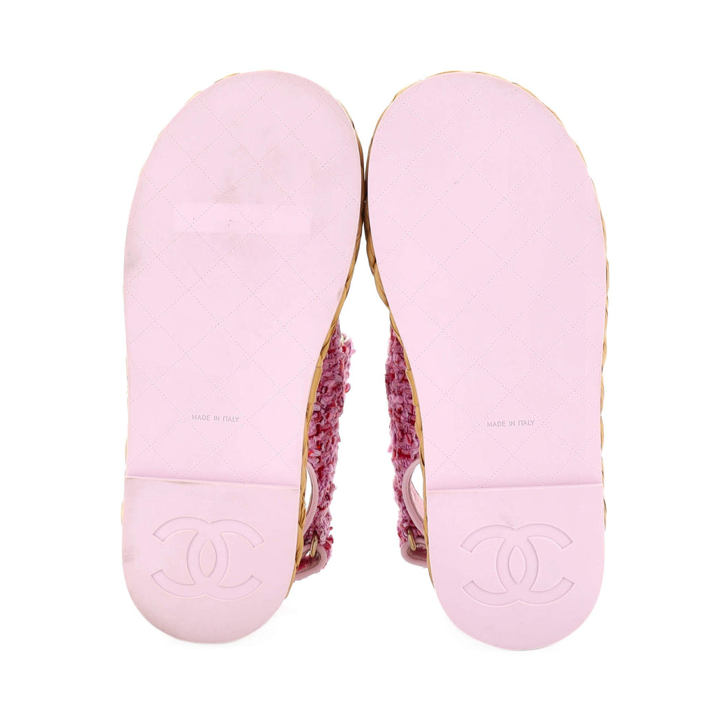 Women's Velcro Espadrille Dad Sandals Tweed