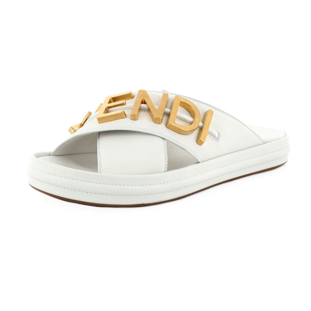 Women's Fendigraphy Slide Sandals Leather