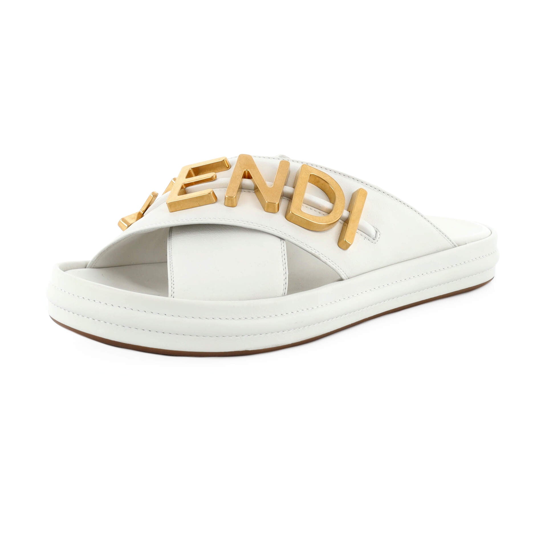 Women's Fendigraphy Slide Sandals Leather