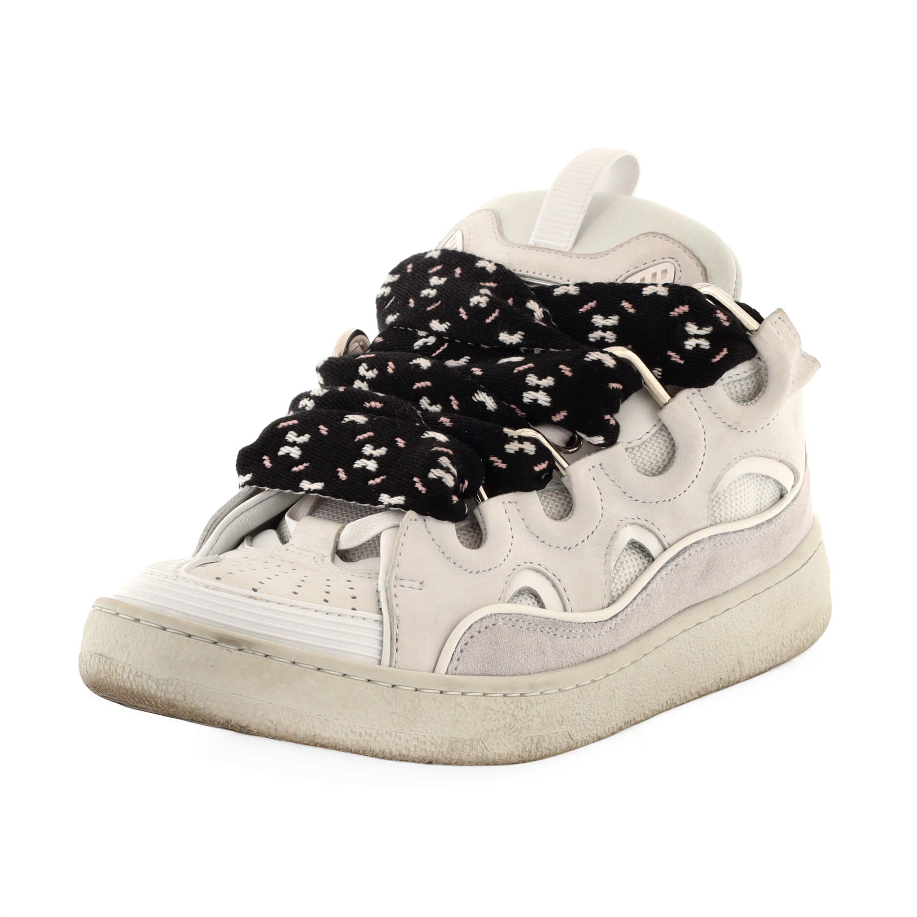 Men's Curb Sneakers Leather and Suede