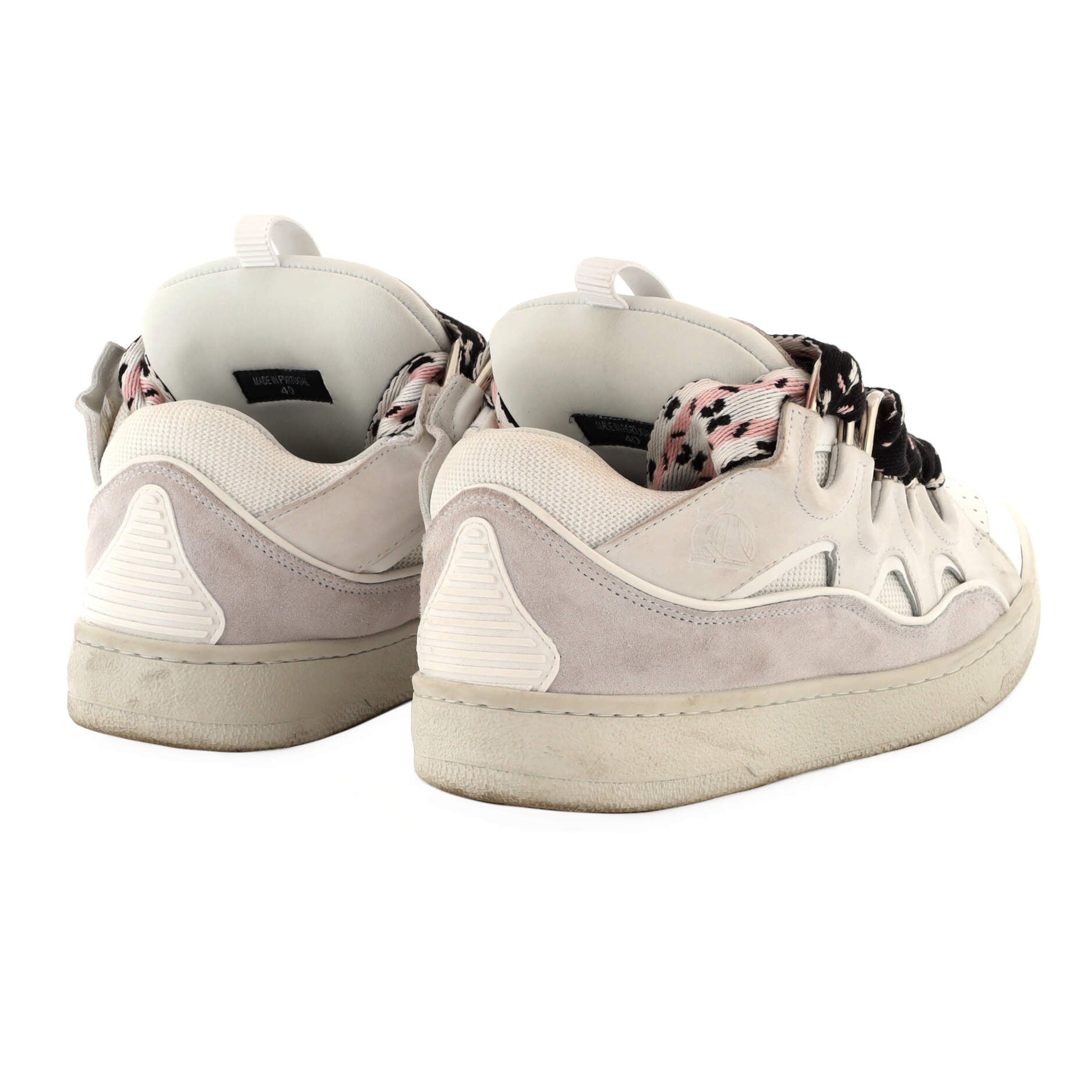 Men's Curb Sneakers Leather and Suede