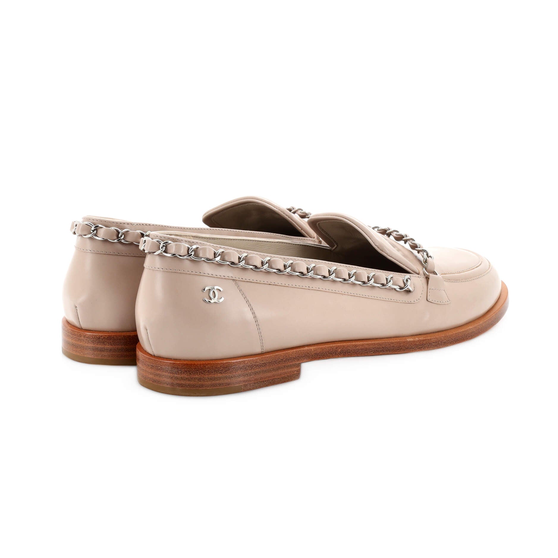 Women's Chain Around Loafers Leather