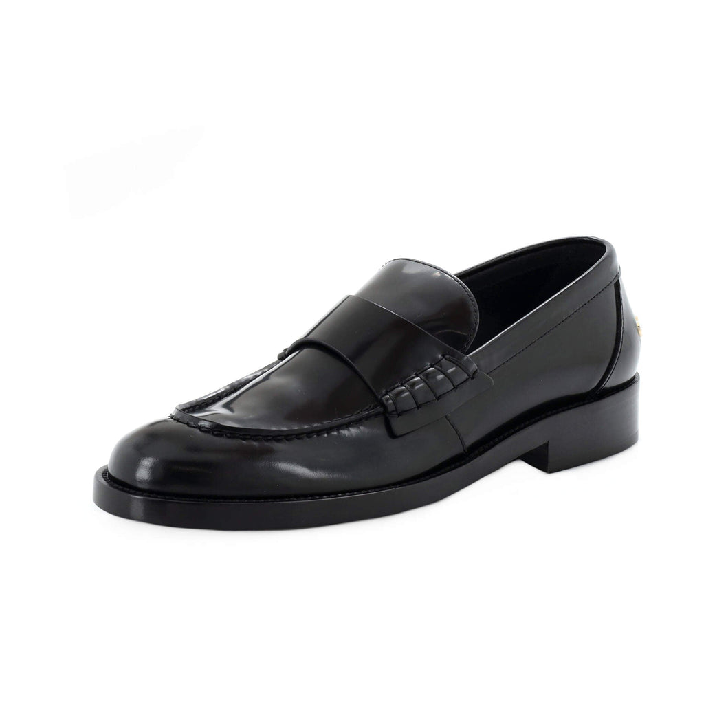 Women's Logo Heel Loafers Leather