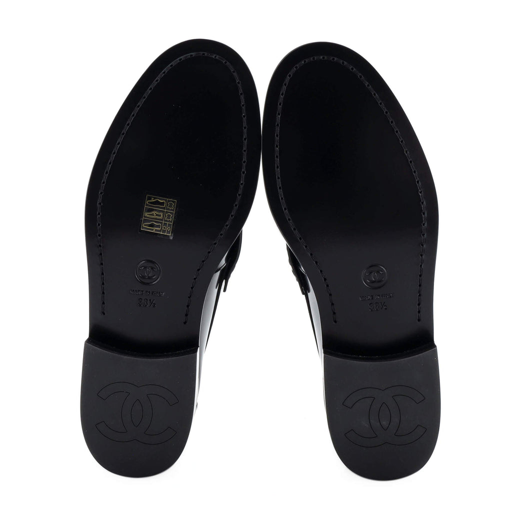 Women's Logo Heel Loafers Leather