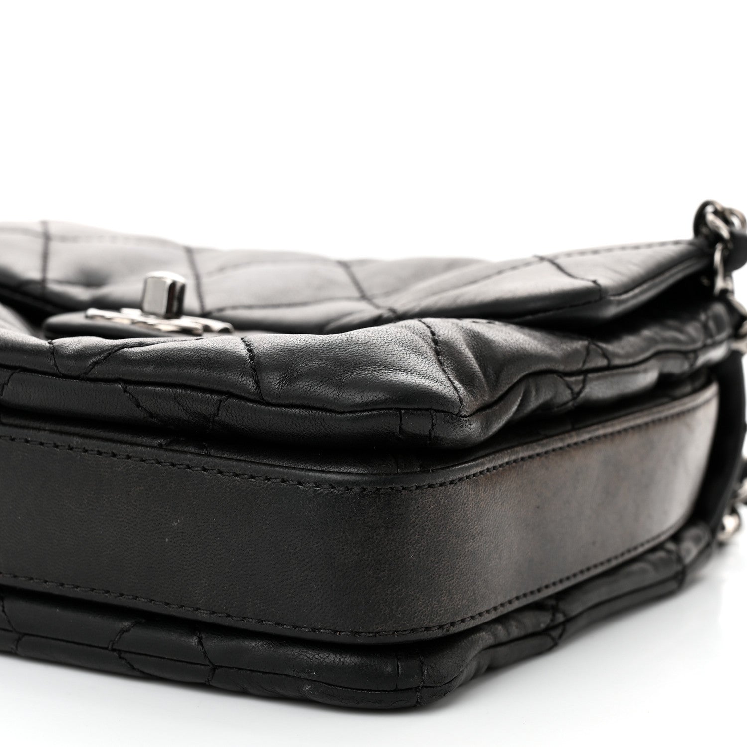 Lambskin Quilted Mini Chanel 3 Flap Black