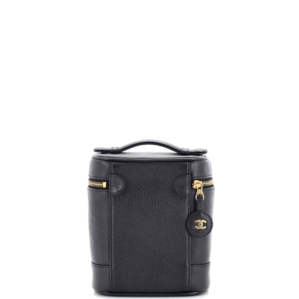 Vintage Timeless Cosmetic Case Caviar Tall