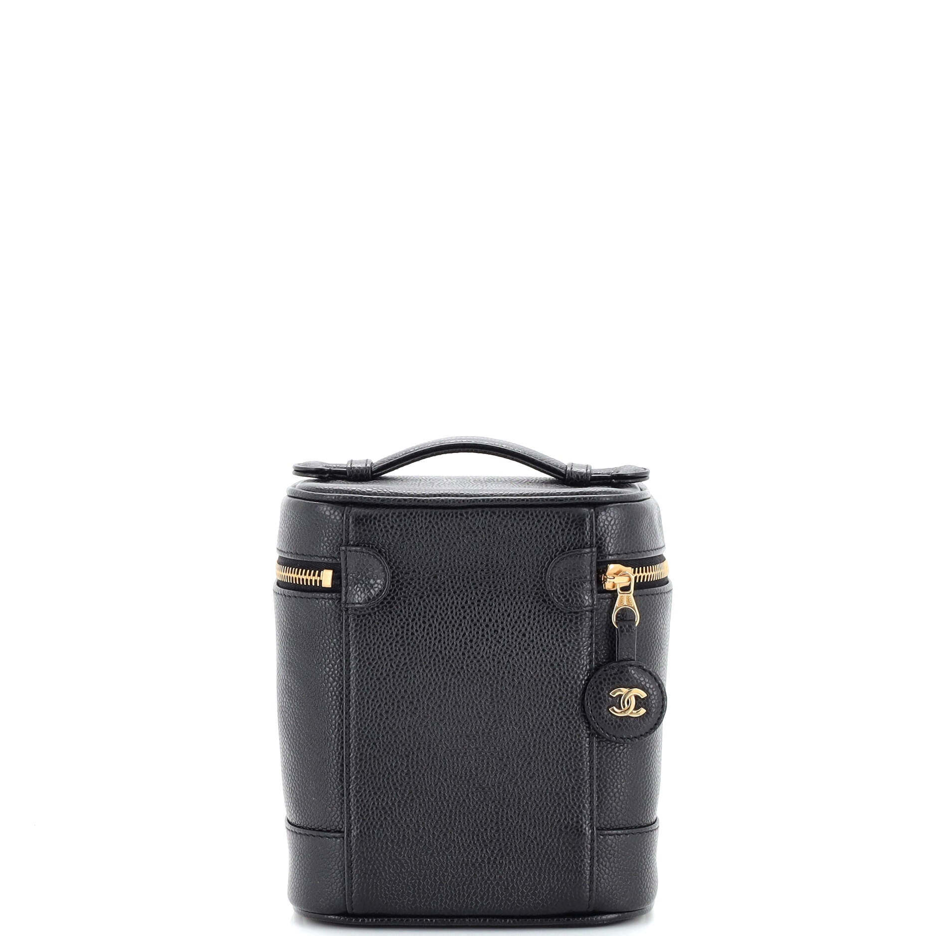Vintage Timeless Cosmetic Case Caviar Tall