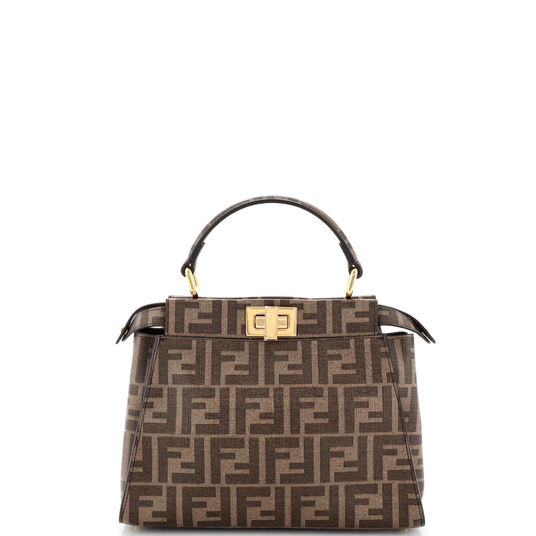 Antonio Lopez Peekaboo Bag Zucca Coated Canvas with Printed Leather Inlay Mini