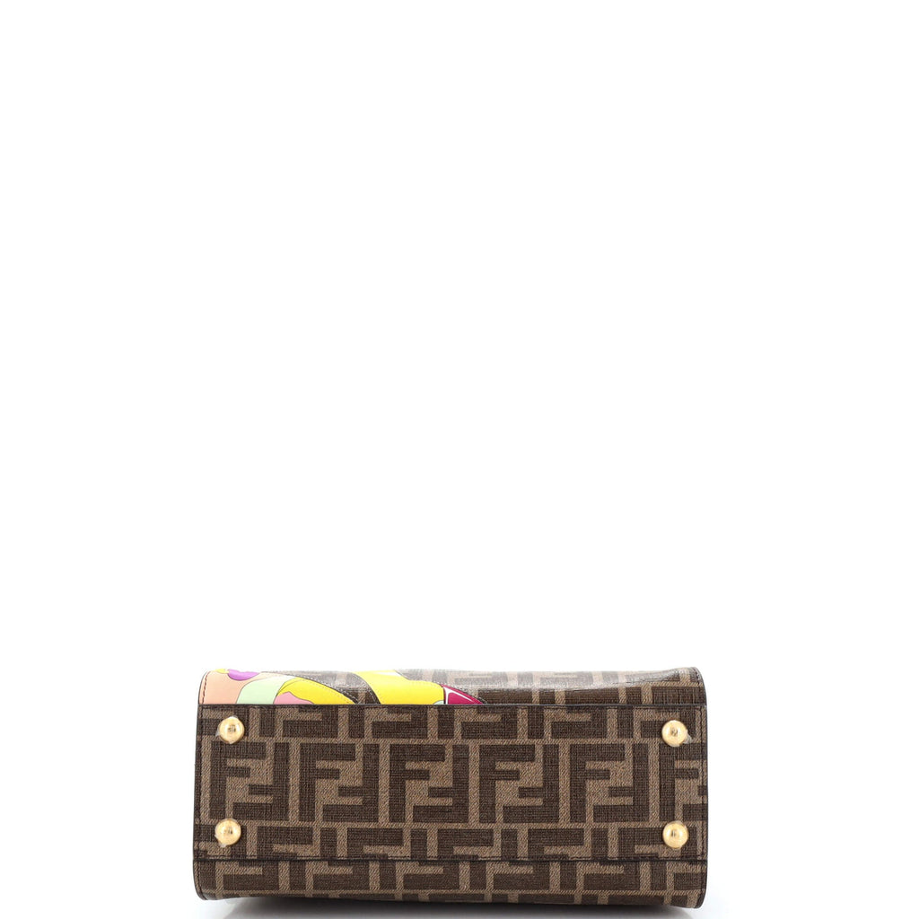 Antonio Lopez Peekaboo Bag Zucca Coated Canvas with Printed Leather Inlay Mini