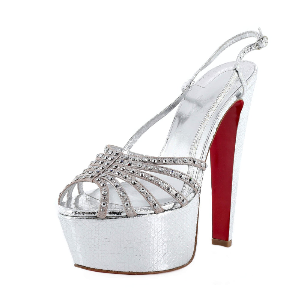 Women's Vegastrassima Platform Sandals Leather with Crystals 160