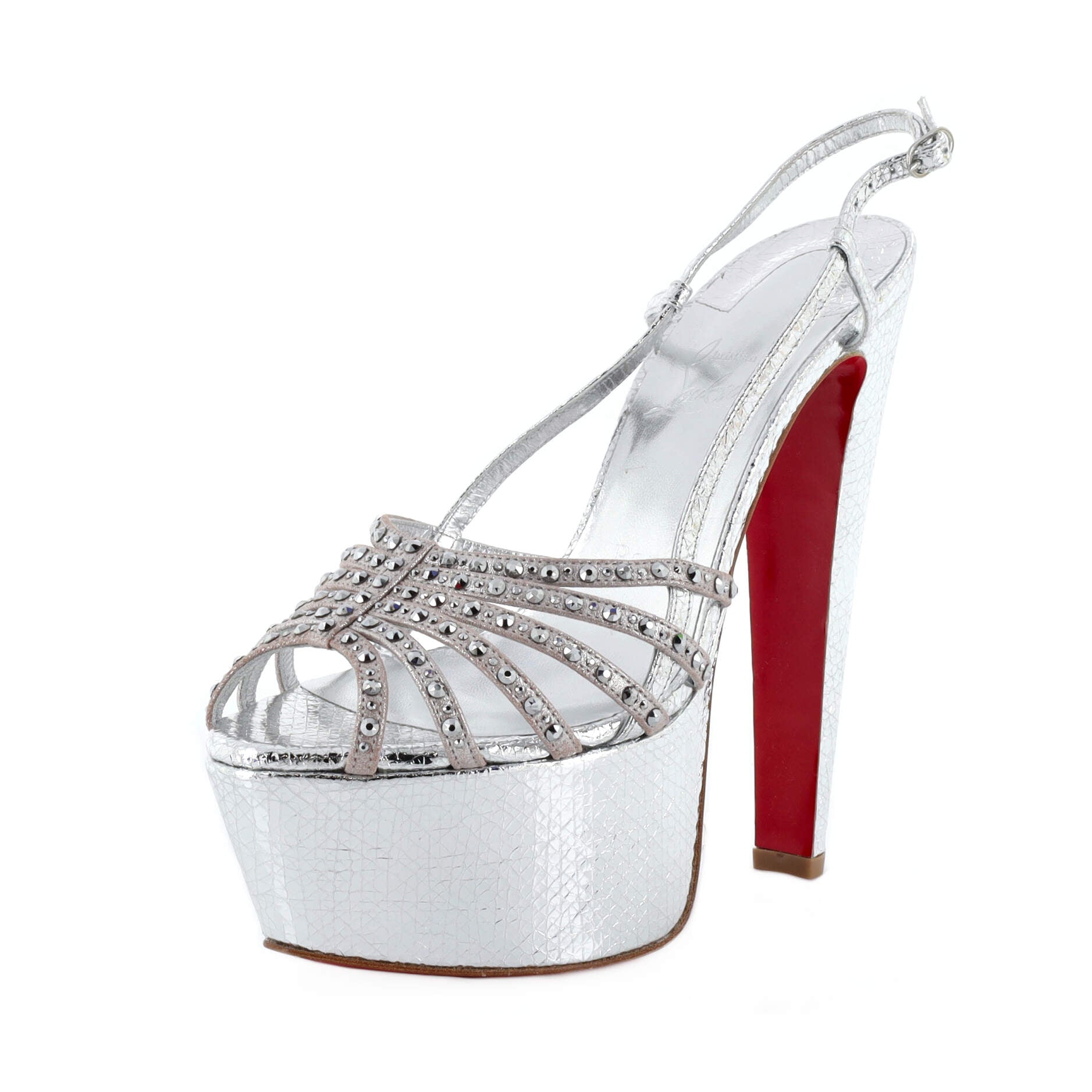 Women's Vegastrassima Platform Sandals Leather with Crystals 160