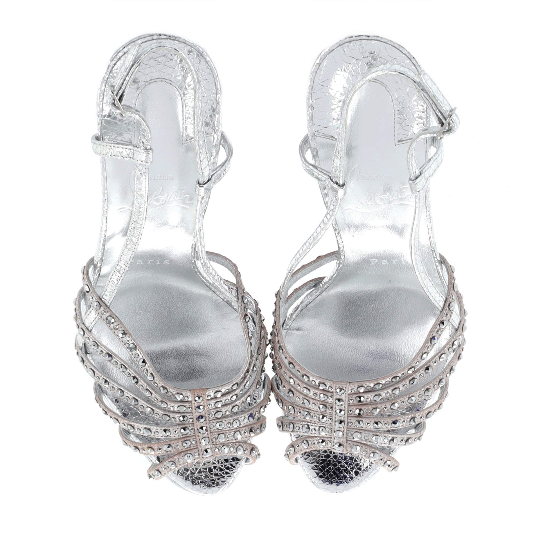 Women's Vegastrassima Platform Sandals Leather with Crystals 160
