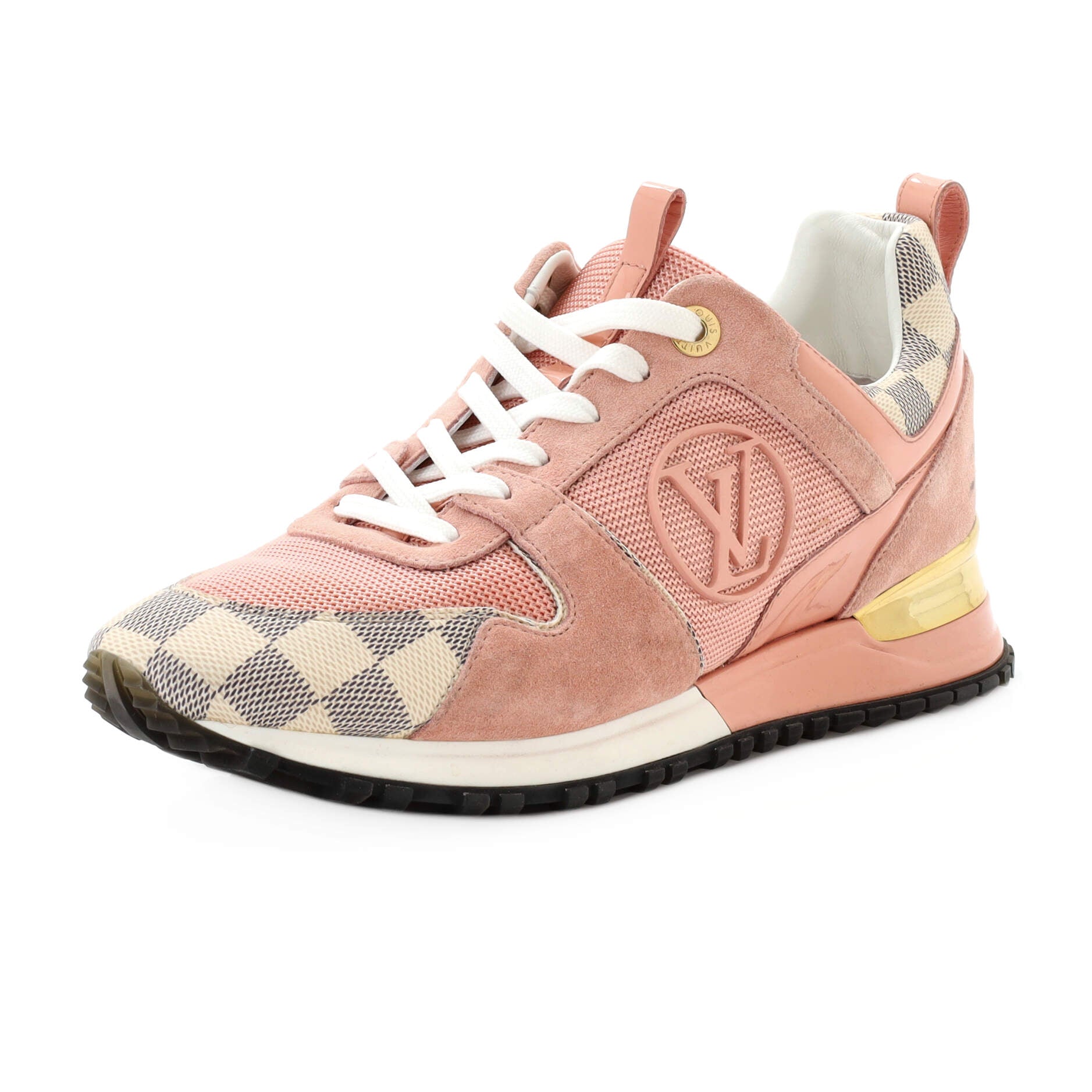 Women's Run Away Sneakers Mesh with Monogram Canvas and Suede