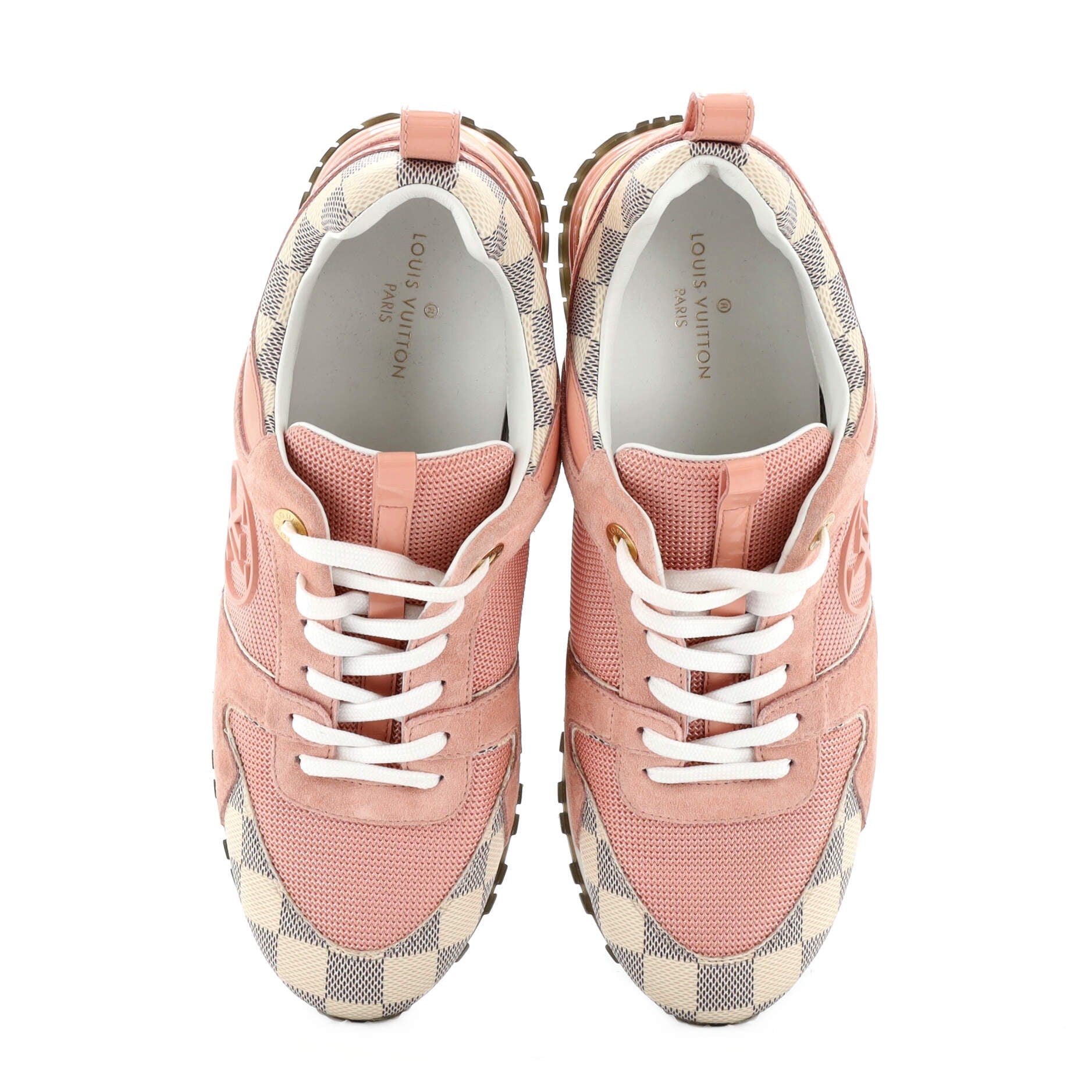 Women's Run Away Sneakers Mesh with Monogram Canvas and Suede