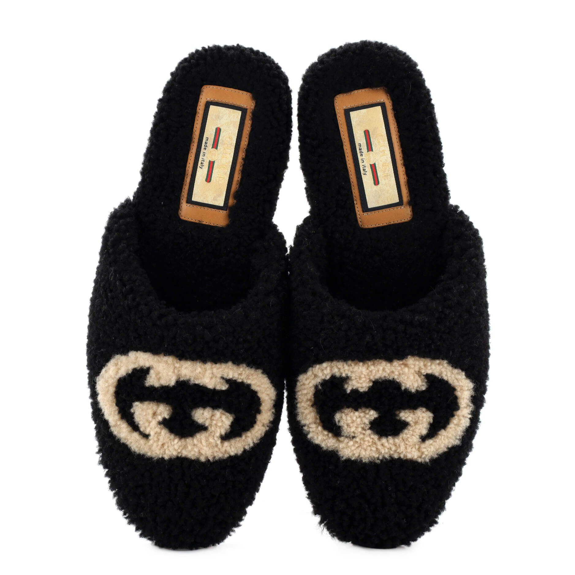 Women's Eileen Interlocking G Slippers Shearling