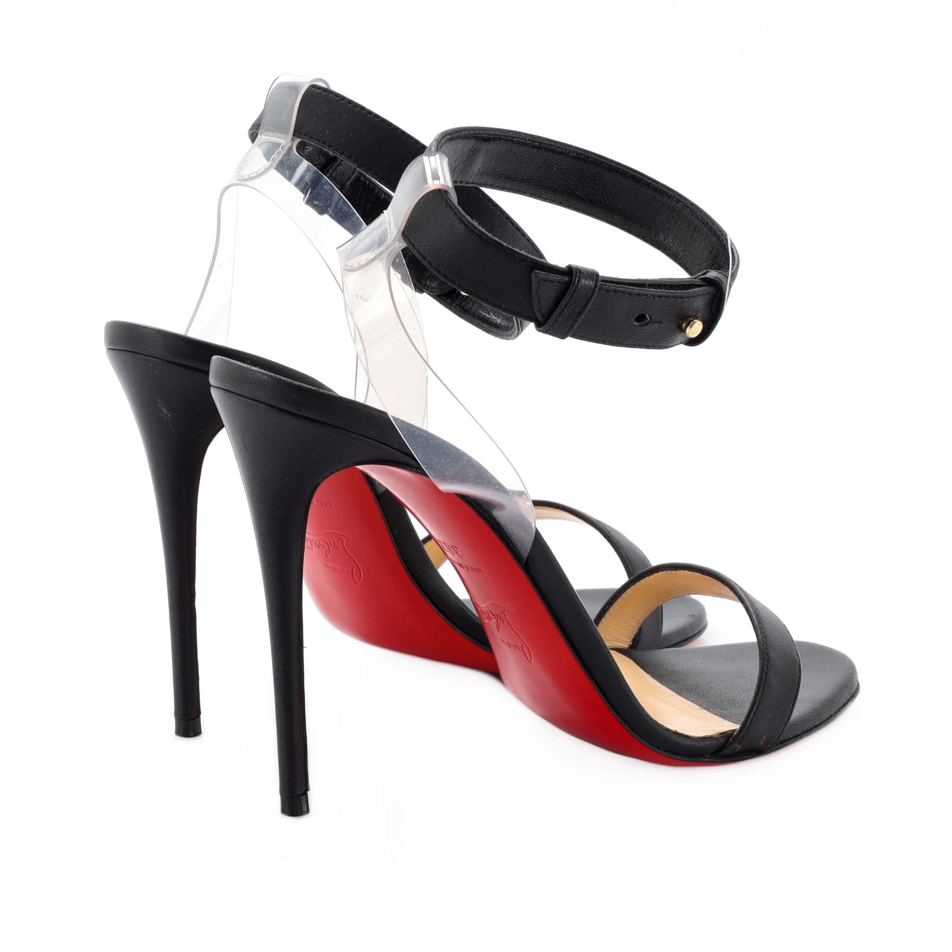 Women's Jonatina Heeled Sandals Leather with PVC 100