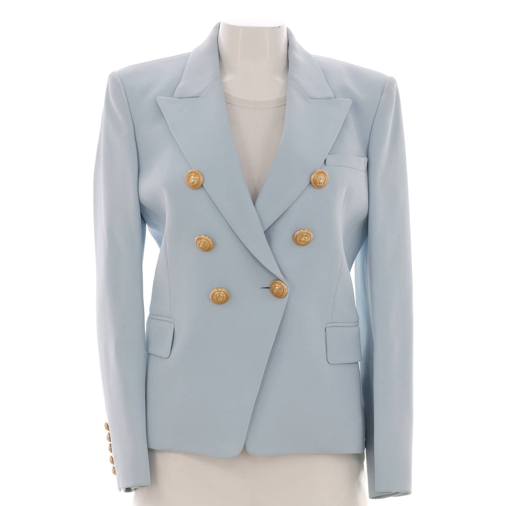 Women's Double Breasted Blazer Viscose Blend