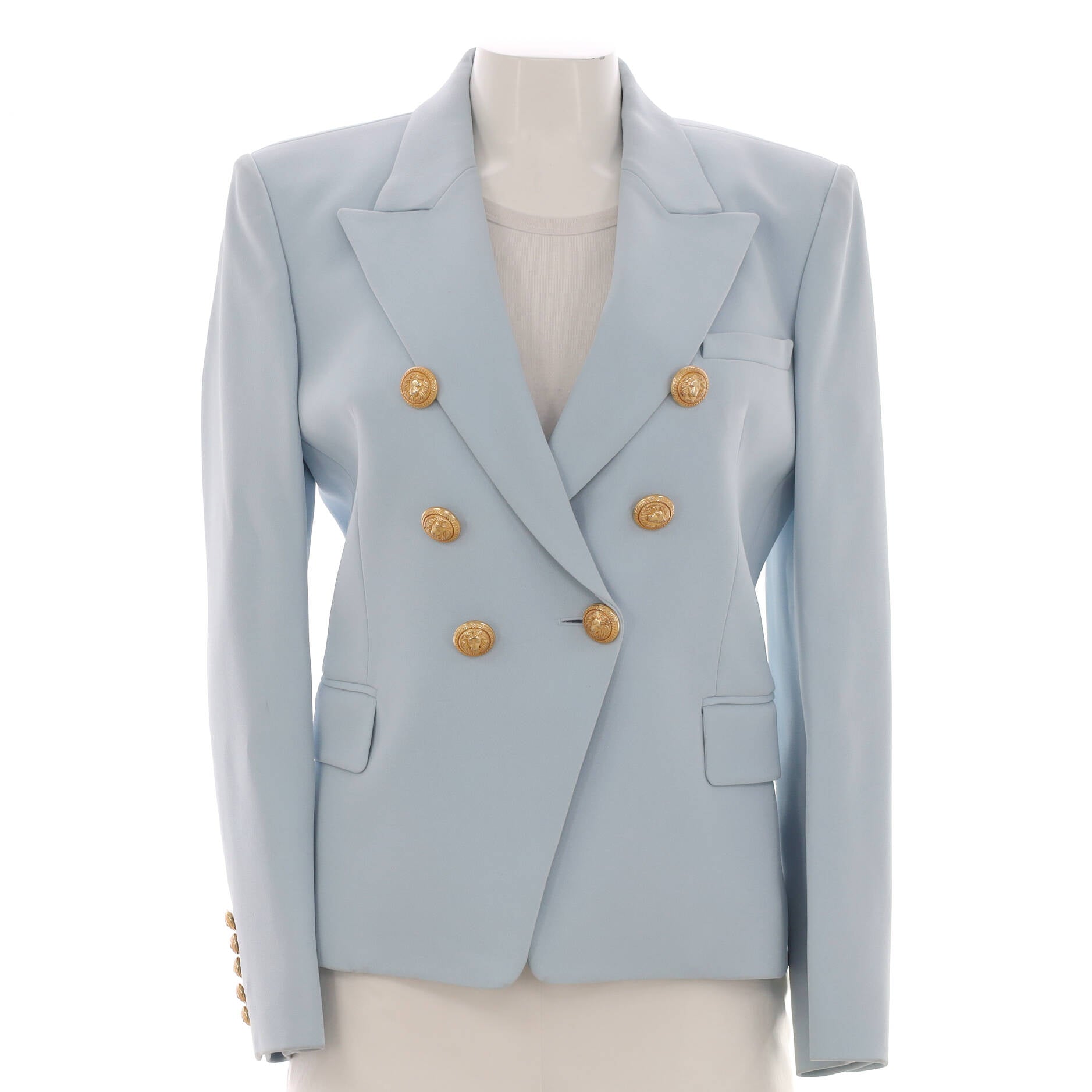 Women's Double Breasted Blazer Viscose Blend