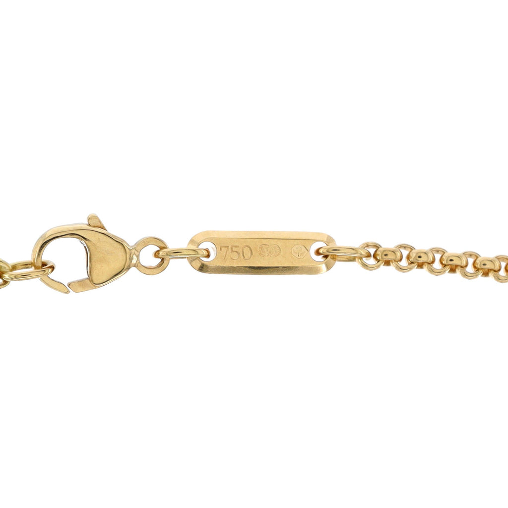 Happy Diamonds Heart Pendant Necklace 18K Yellow Gold with 1 Floating Diamond