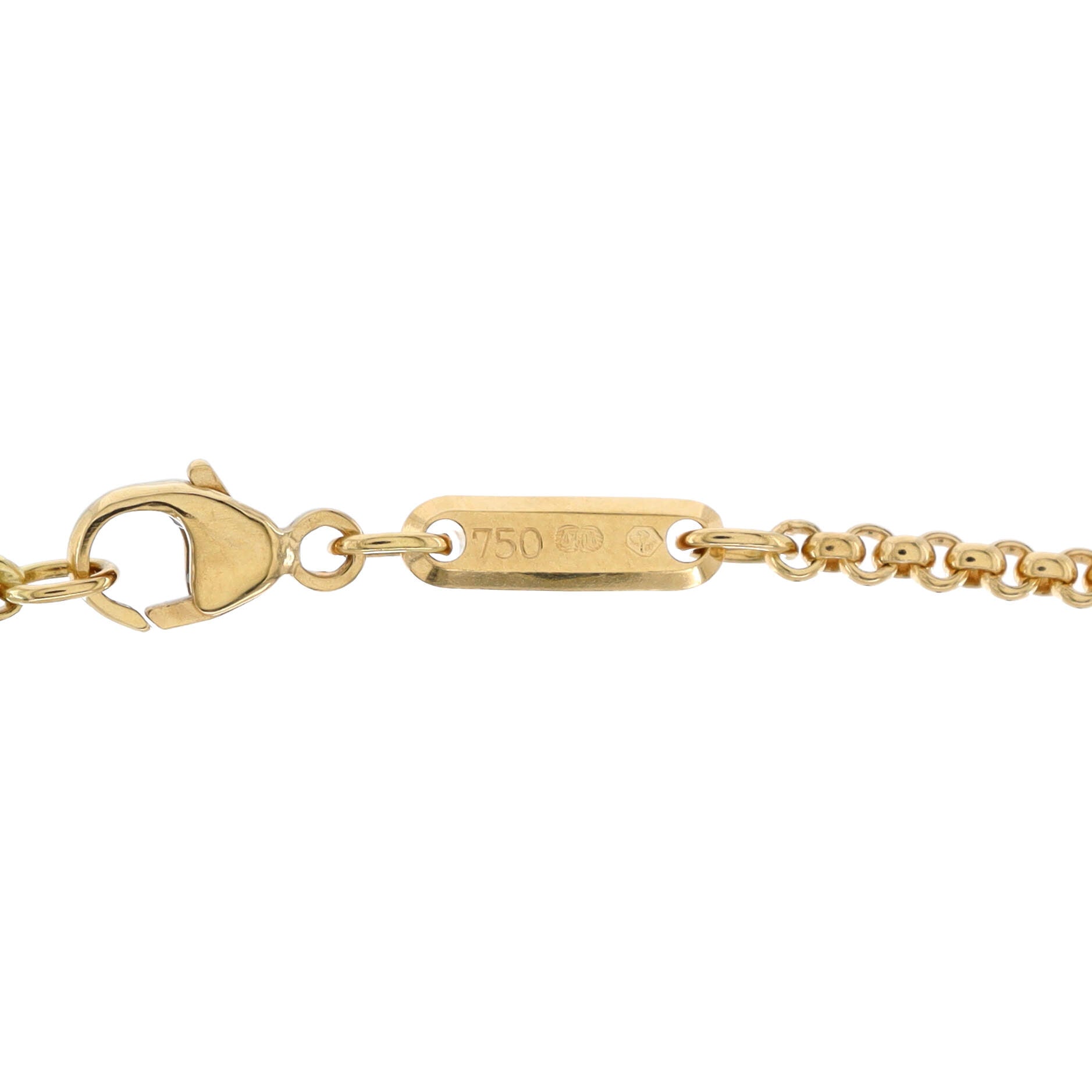 Happy Diamonds Heart Pendant Necklace 18K Yellow Gold with 1 Floating Diamond