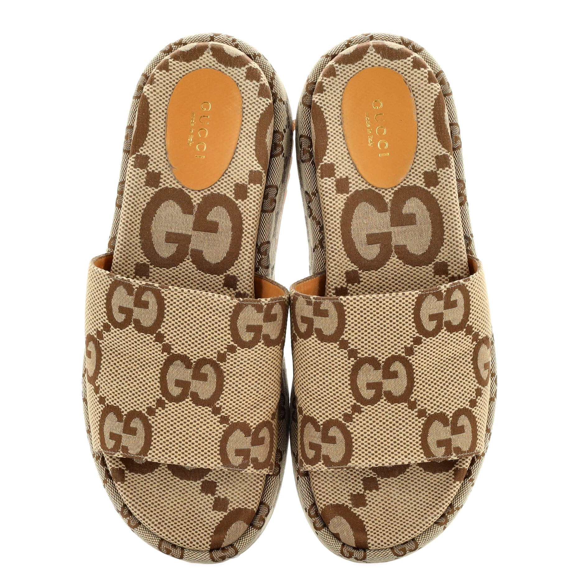 Women's Angelina Platform Slide Sandals GG Canvas