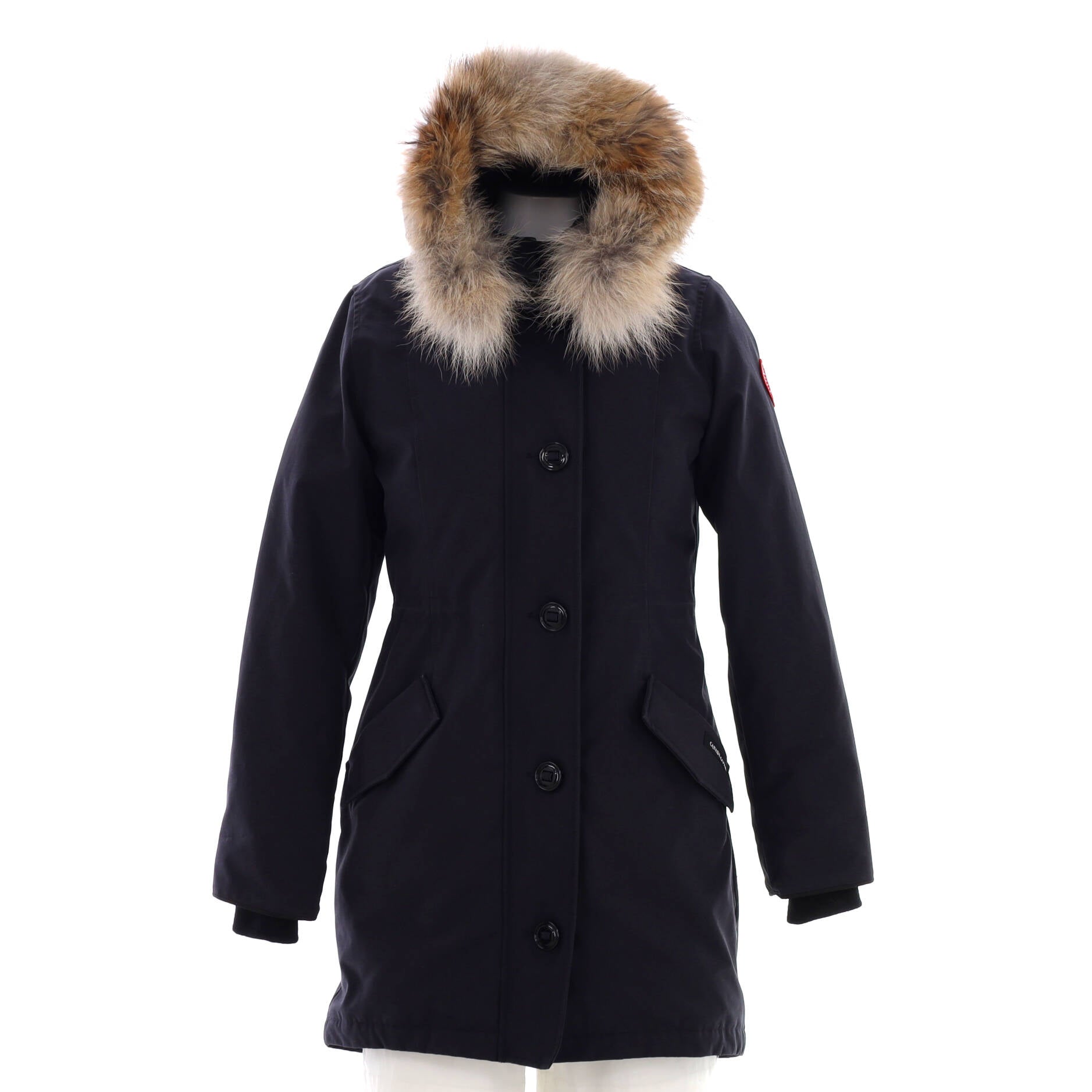 Women’s Rossclair Hooded Parka Polyester Blend with Down and Fur