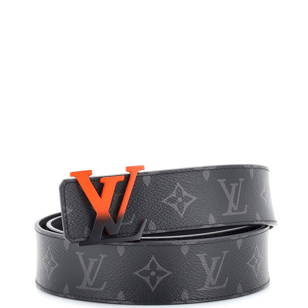 LV Sunset Initiales Reversible Belt Monogram Canvas and Leather Wide 95