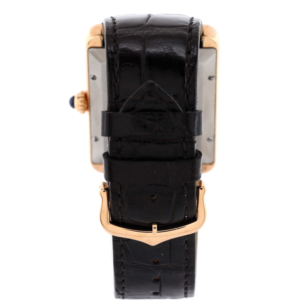 Tank Solo Automatic Watch Rose Gold and Alligator 31