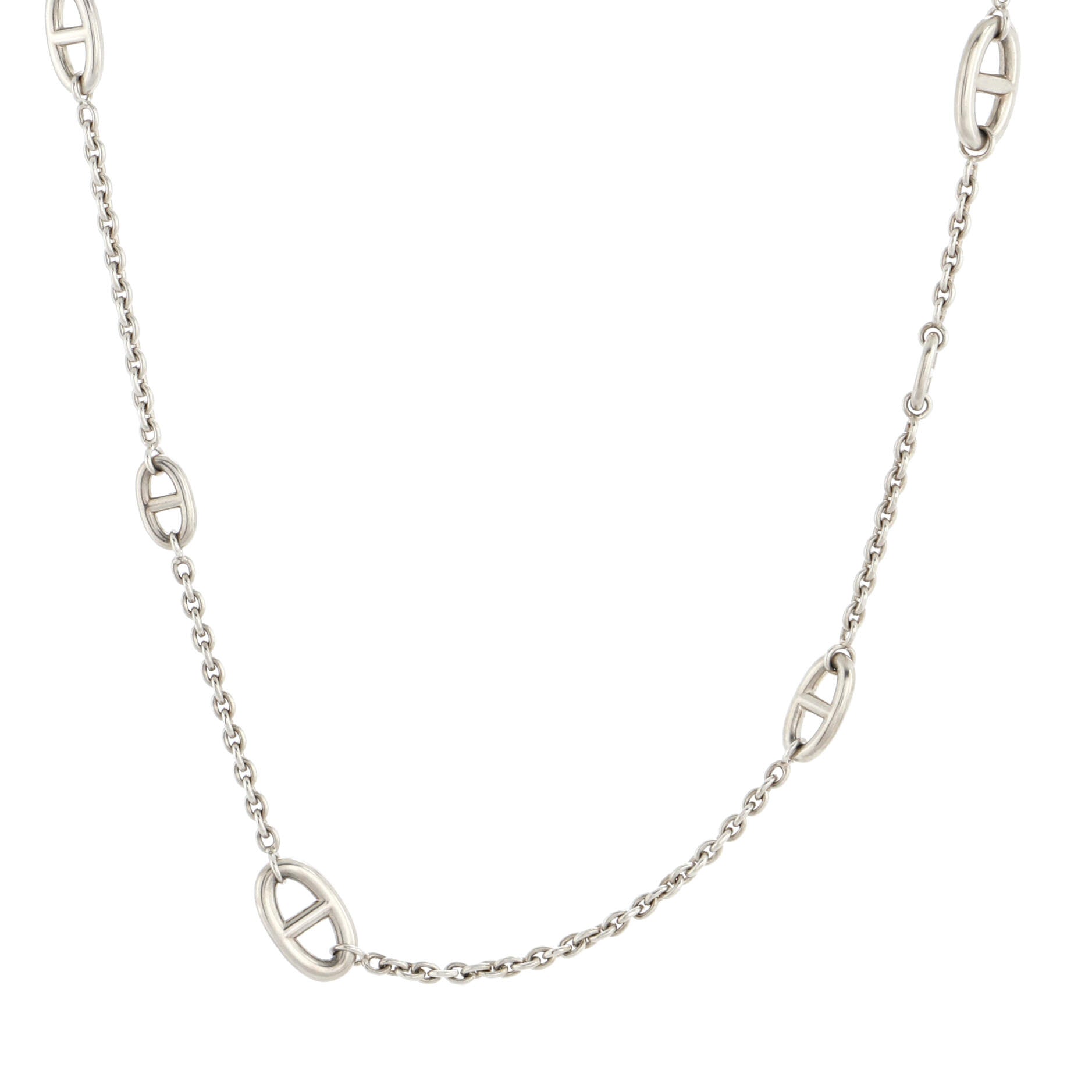 Farandole Long Necklace Sterling Silver 80