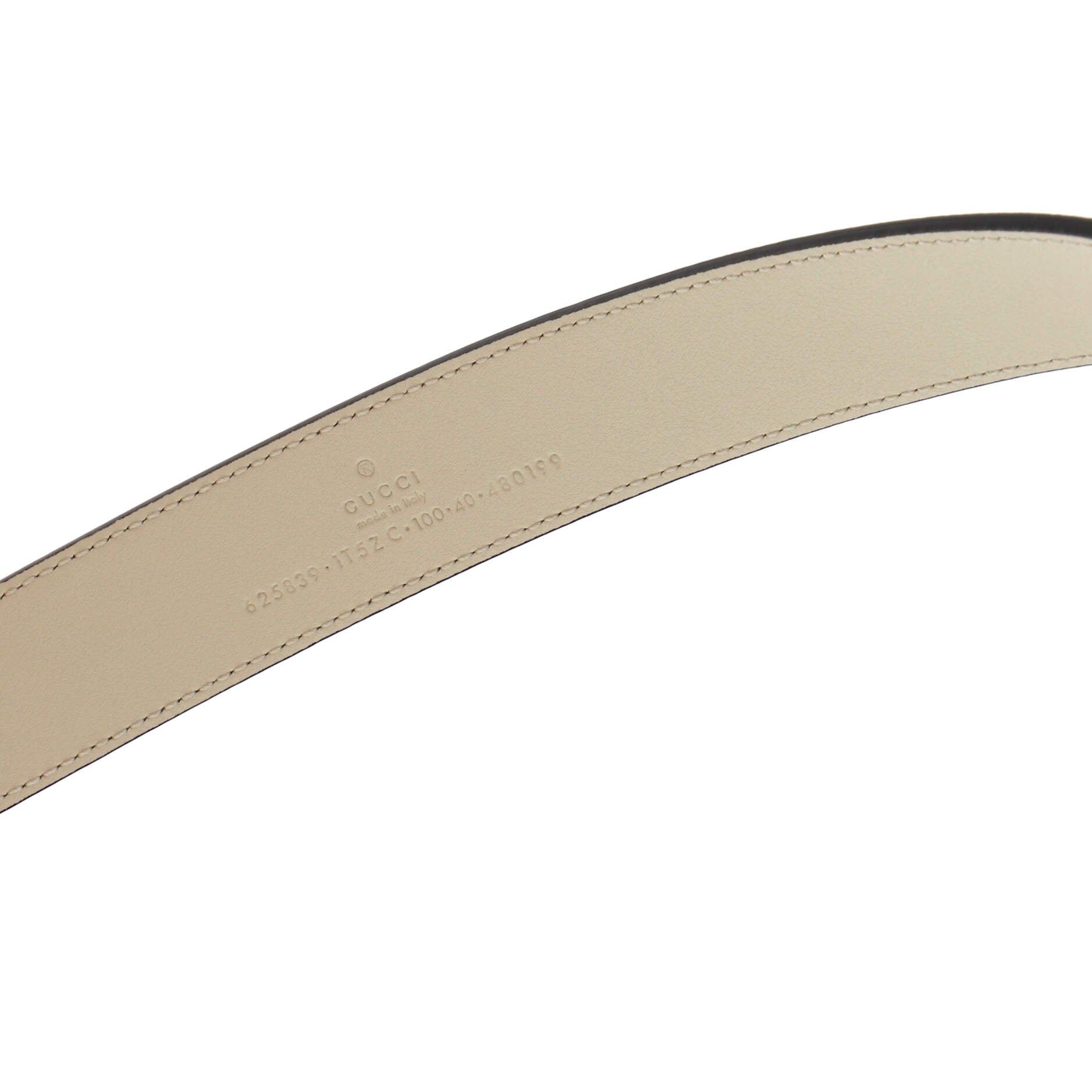 GG Marmont Belt Printed Leather Thin 100