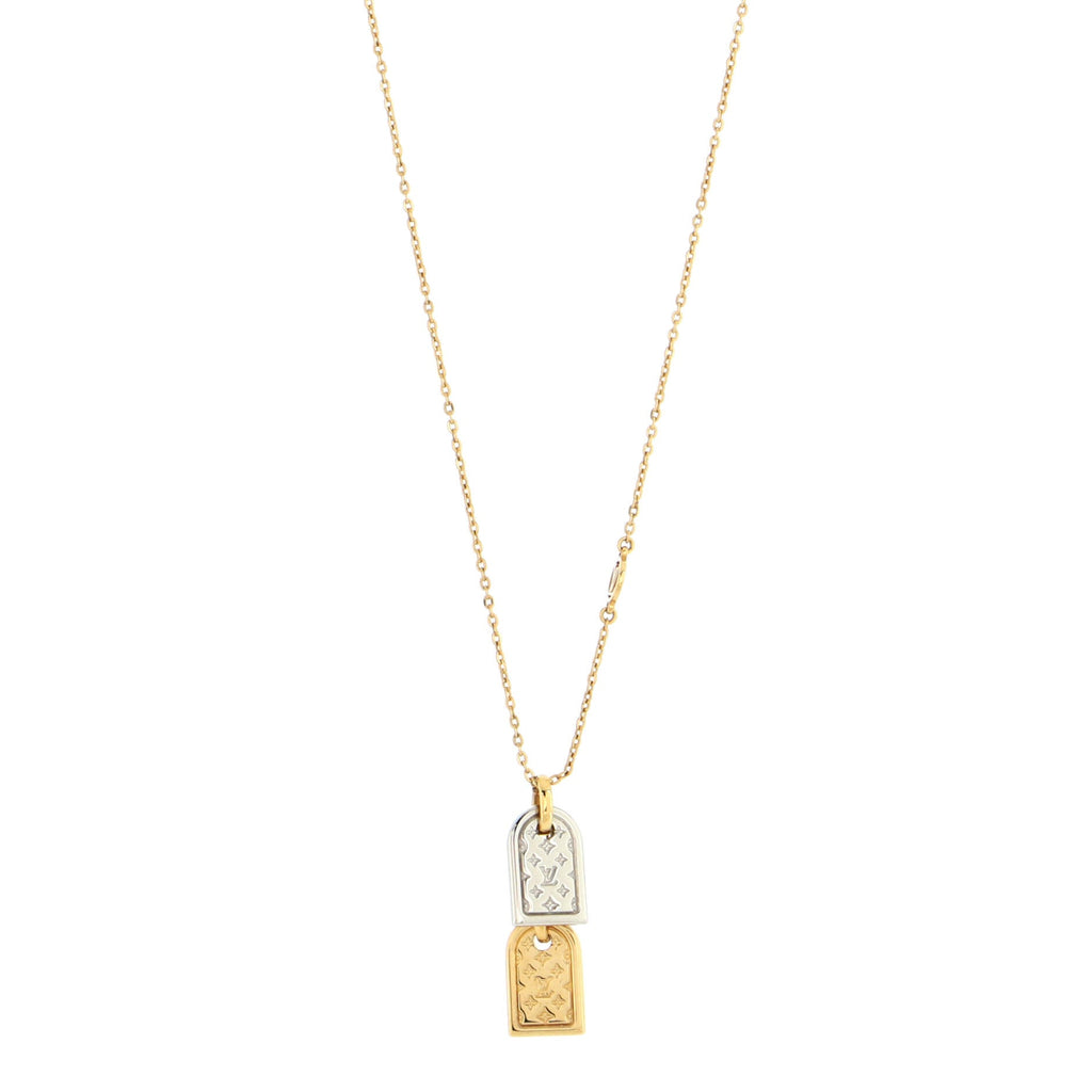 Nanogram Name Tag Pendant Necklace Metal