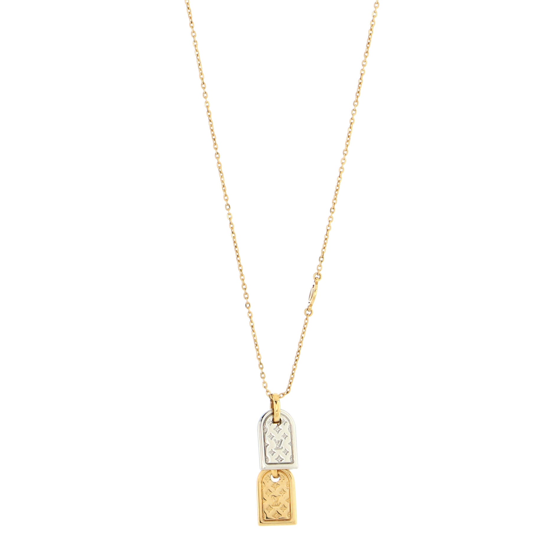 Nanogram Name Tag Pendant Necklace Metal