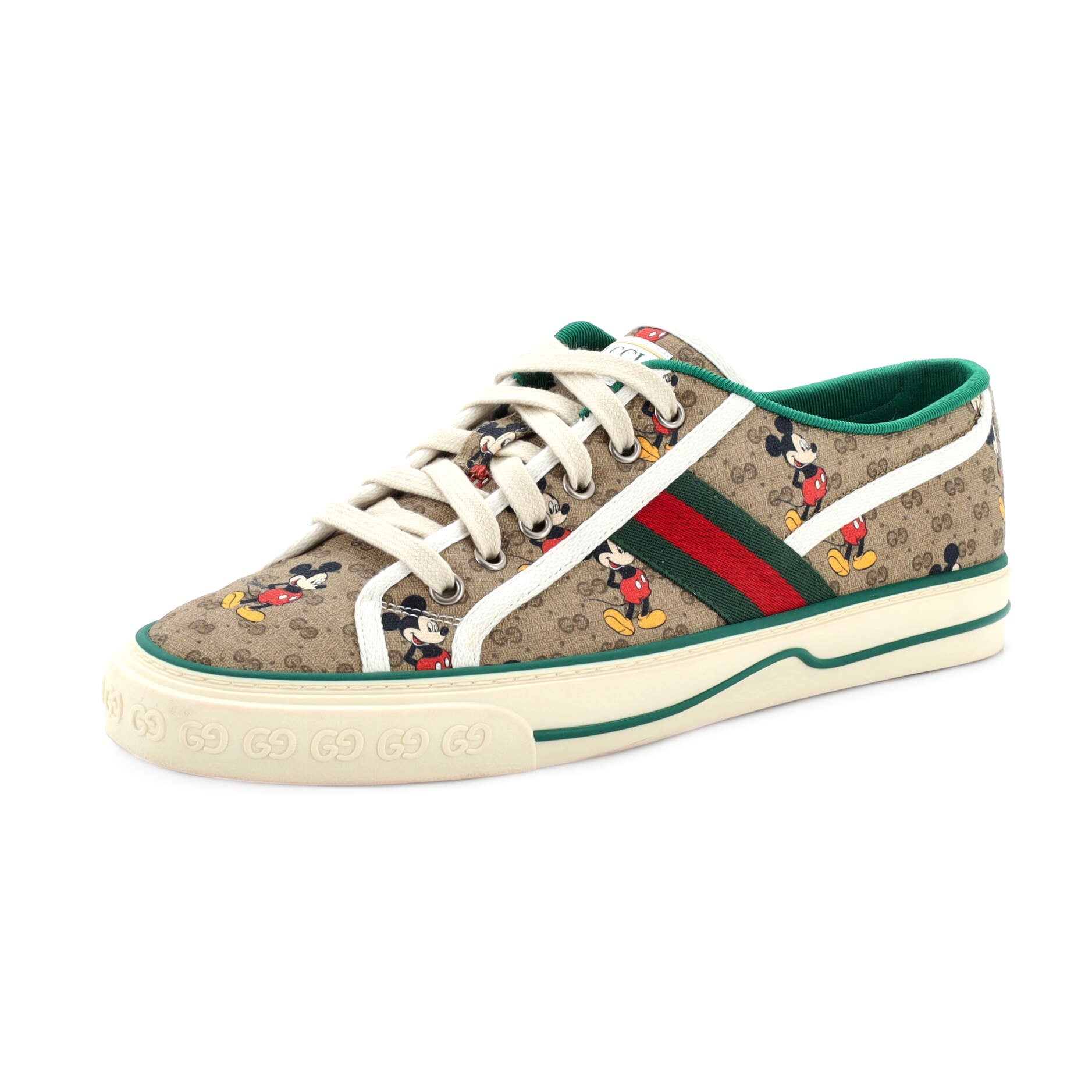 Disney Mickey Mouse 1977 Tennis Sneakers Printed Mini GG Coated Canvas