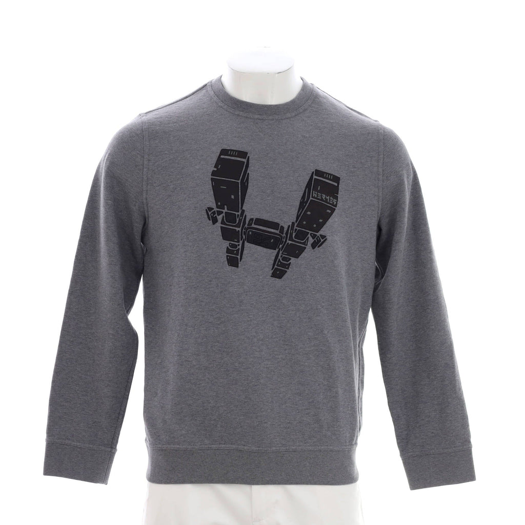 Men's Crewneck Sweater Cotton with Applique