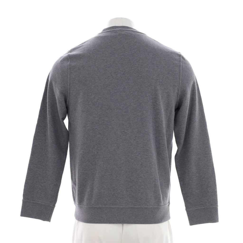 Men's Crewneck Sweater Cotton with Applique