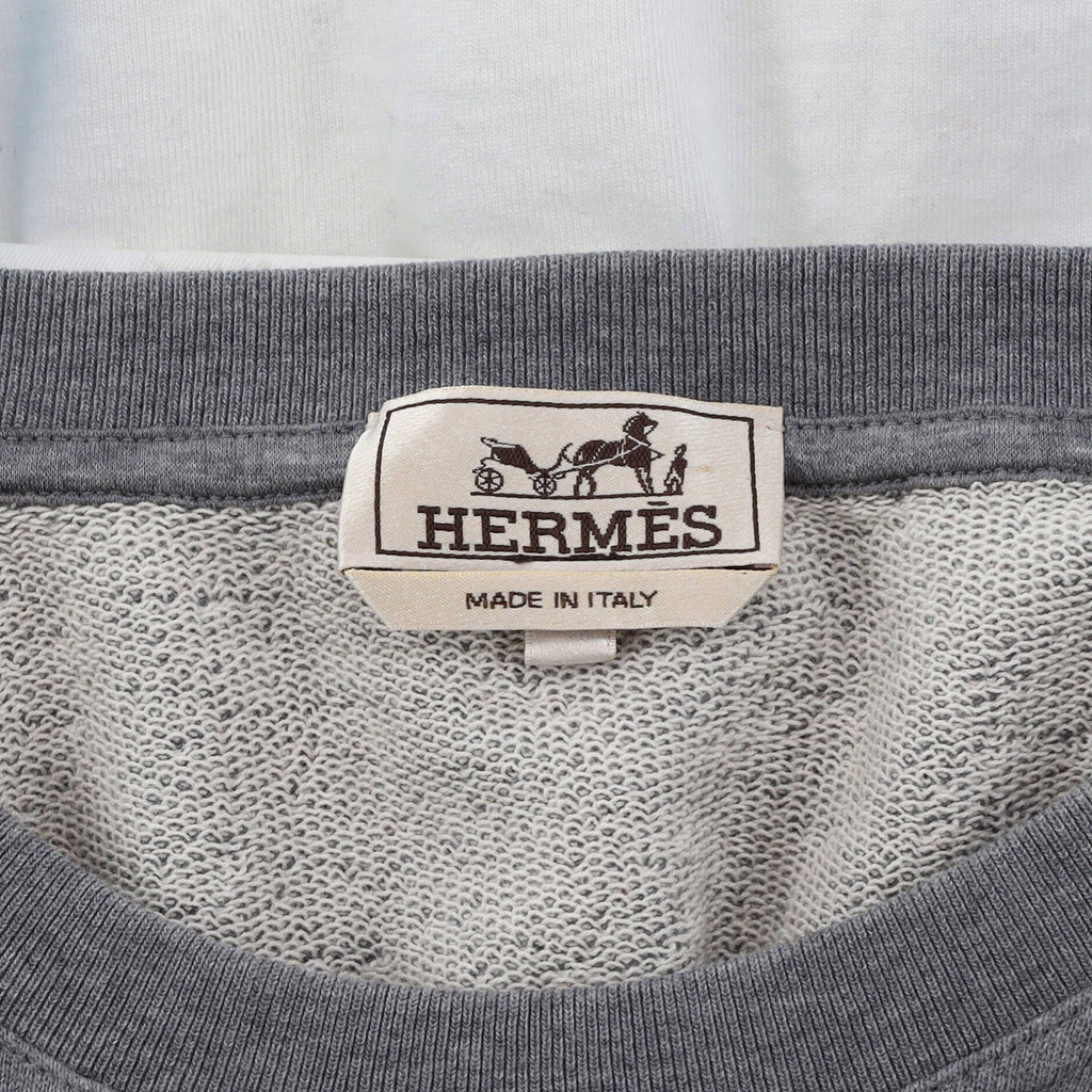 Men's Crewneck Sweater Cotton with Applique