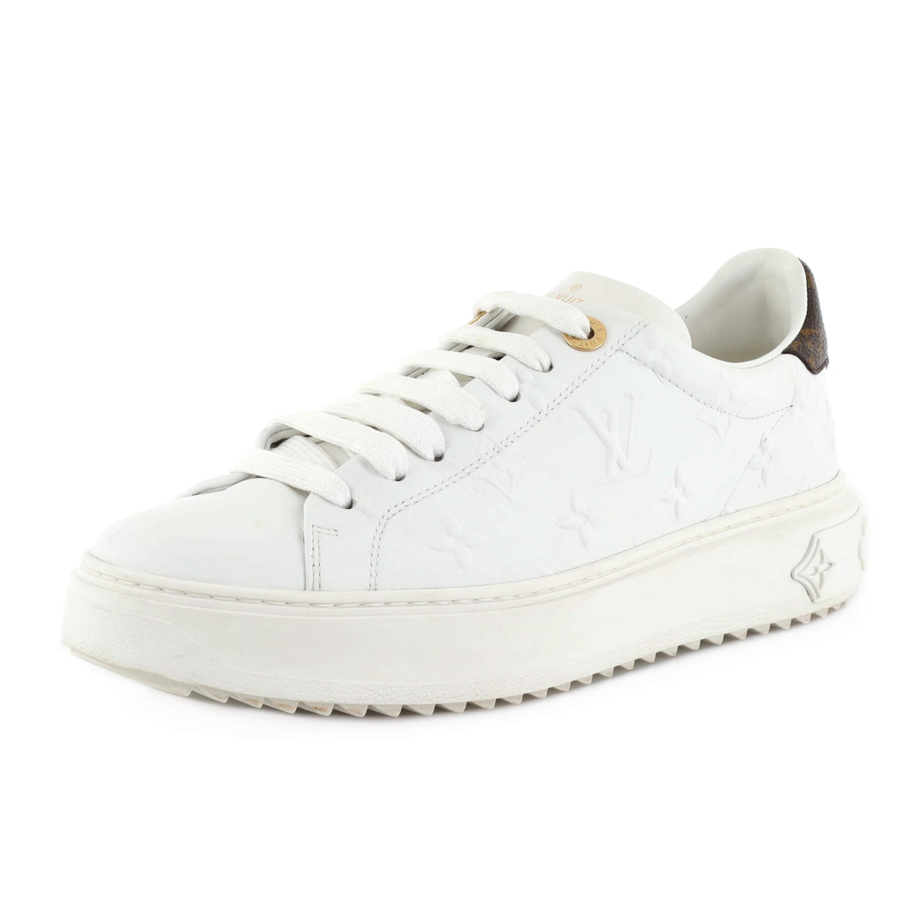 Women's Time Out Sneakers Monogram Embossed Leather