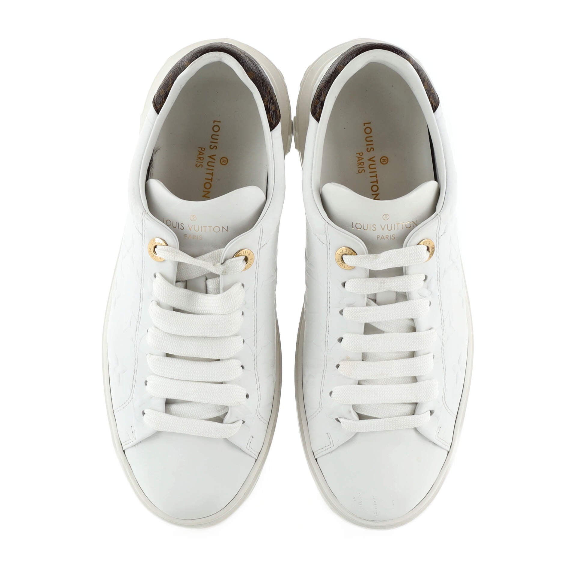 Women's Time Out Sneakers Monogram Embossed Leather