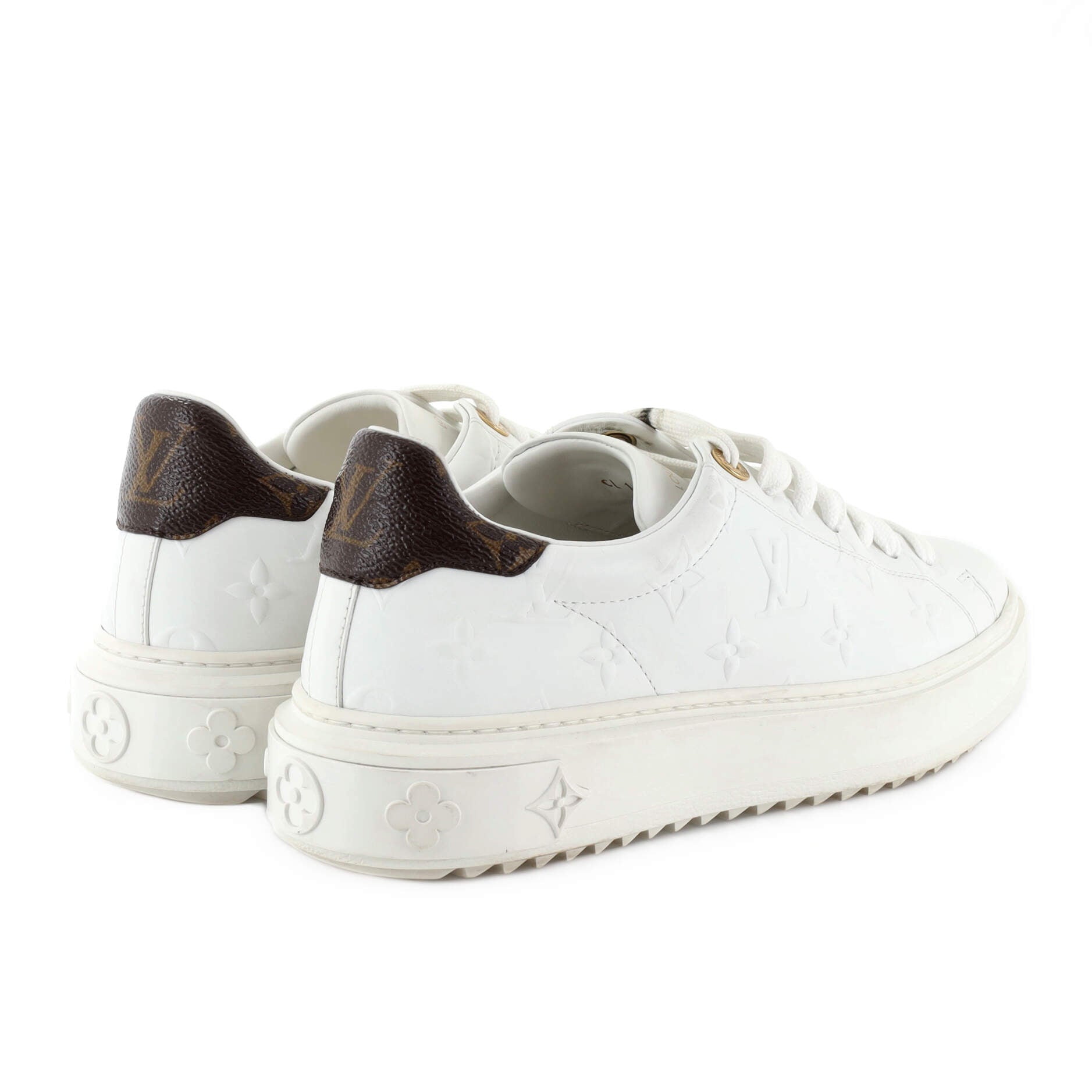Women's Time Out Sneakers Monogram Embossed Leather