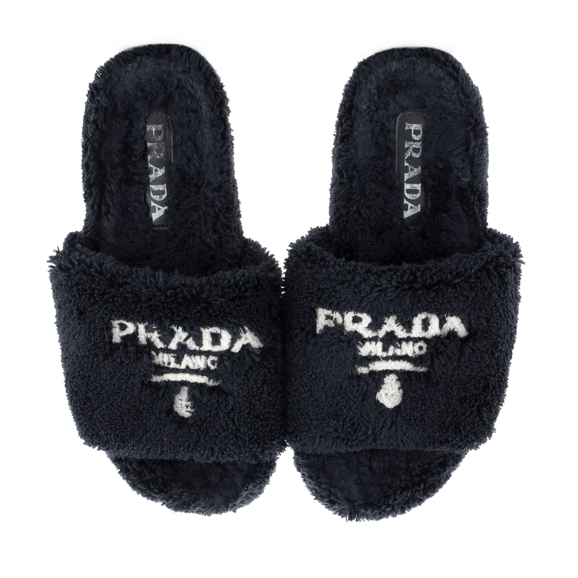 Women's Logo Slide Sandals Terry Cloth