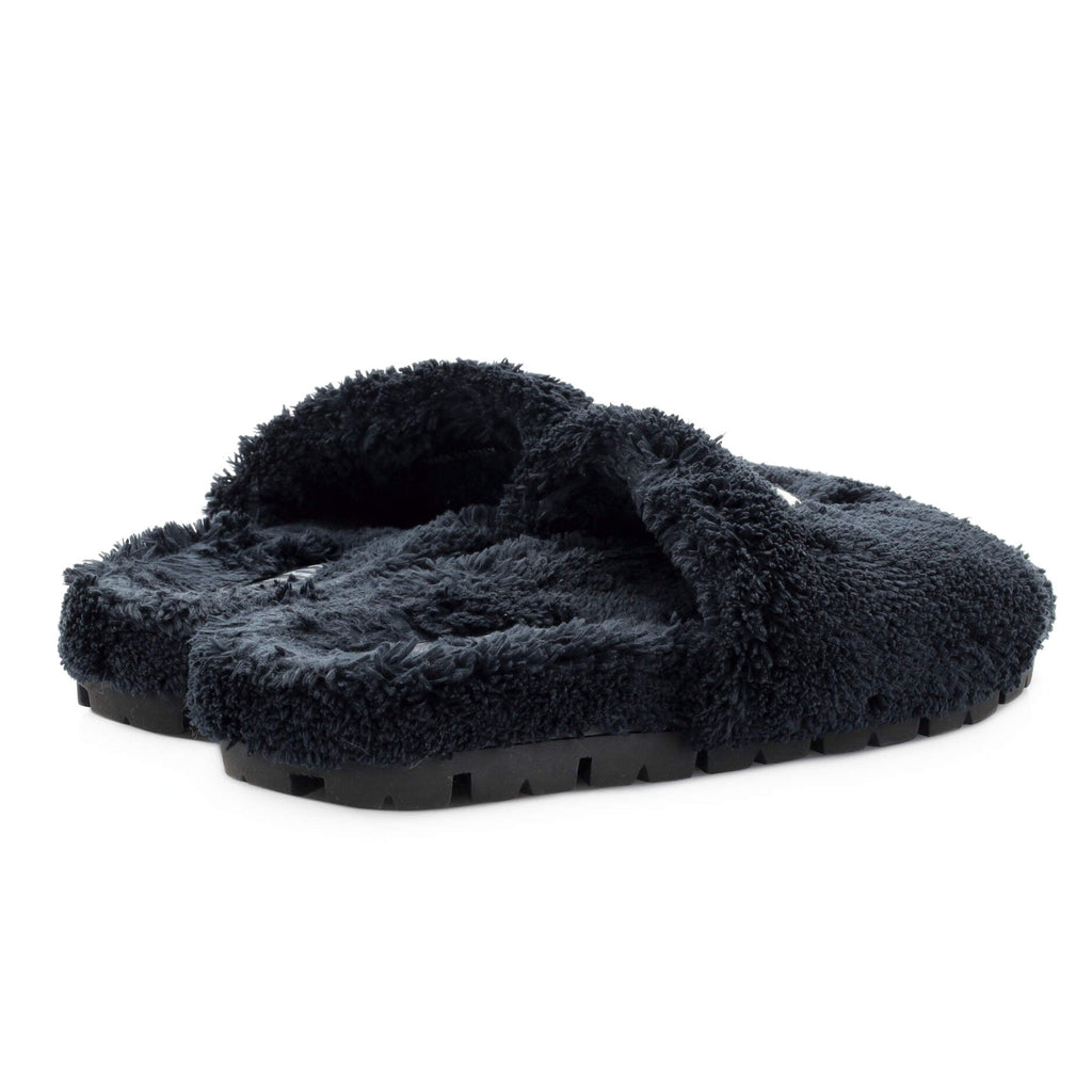 Women's Logo Slide Sandals Terry Cloth